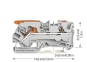WAGO 2106-5201 2-Leiter-Durchgangsklemme 