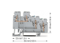 WAGO 270-572 3-Leiter-Aktorenklemme,mit 