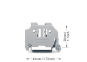 WAGO 249-117 Schraubenlose Endklammer,10 