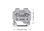WAGO 282-101 2-Leiter-Durchgangsklemme,6 