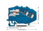 WAGO 781-643 2-Leiter-N-Trennklemme,4 