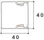 GGK Kanal LFS 40x40                 2742 