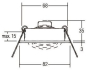 BRUM Einbauleuchte0063.25 m.    43003250 