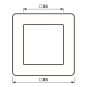 Jung Rahmen 1f.bruchsicher f. AF581BFANM 