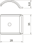 OBO 2058FW M 22 A2 Gegenwanne 16-22mm A2 