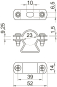 OBO 733 23 A2 Abstandschelle m.Langloch 