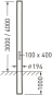 Trilux Standrohr CS 19-E G1 3000 7543900 