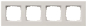 GIRA 0214295 Abdeckrahmen 4fach flach E2 