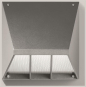 BEGA Wandleuchte silber 3000K   22260AK3 