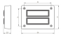 GRO AP Klingeltableau mit          55632 