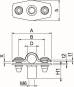 OBO ASG 732 8 A4 Abstandschelle 