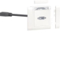 Hager Multimedia-Anschluss   GMSET029016 