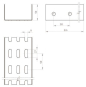 Unex U-Profil gelocht 3m V2A       66898 