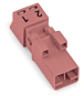 WAGO 890-292 Stecker,2-polig,pink 
