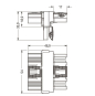 WAGO 770-672 T-Verteiler,5-polig,Kod. 