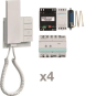 ELCOM AudioKit 4 Teilnehmer      REK404Y 