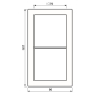 JG LS-design Rahmen 2fach     LSD 982 WW 