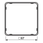 JG CD plus Applikations-Rahmen  CDP81GGO 
