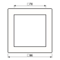 JG LS-design Rahmen 1fach    ALD 2981 AN 