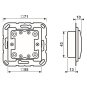 Jung KNX Taster Erweiterung 1f  A10911TE 