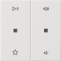 GIRA 538403 Wippe 2fach Audiosteuerung 