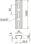 OBO AML3518P1000A2 Profilschiene gelocht 