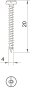 OBO 4758 4.0x20 Golden-Sprint-Schraube 