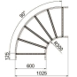 OBO LB 90 660 R3 FS Bogen 90° 
