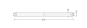 LEDV LED Tube Ext Perf 7,3W/830 (18W) 