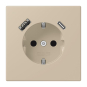 Jung SCHUKO-Steckd.m.USB  LC1520-15CA243 