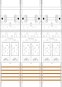 f-tronic Zählerfeld 3-feldrig   E316-HSP 