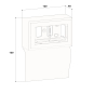 GGK 4D 20x80-D2Leerdose 4D   4D 20x80-D2 