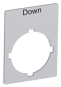ABB Textschild "Down"        Accessories 