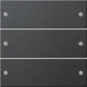 GIRA 2183005 Wippenset 3fach System 55 