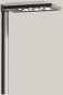 BEGA E-Aufsatzleuchte silber    99527AK4 