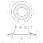 EVN Downlight Reflektor IP54 D190 CAMBIO 