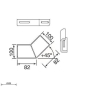 Unex Winkelverbinder steigend   66853-48 