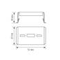 Esylux OLIVIA-2 WALL MOUNTING EO10310508 