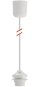 SUH Leuchtenpendel 80cm mit E27    88000 