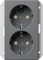 GIRA 273128 SCHUKO-Doppelsteckdose SH 