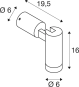 SLV S-TUBE, Wandaufbauleuchte,   1007653 