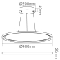Nobile LED Pendel-Panel R400  1574011012 