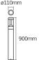 LEDV ENDURA STYLE Lantern Modern900 