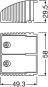 OSR OT CABLE CLAMP B-STYLE B=58mm 