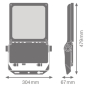 Ledvance FL FLEX DA P 80W 830 A45X140 