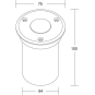 Brumberg Bodeneinbauleuchte       P3816Y 