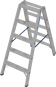 Krause Stufen-Doppelleiter Alu    124739 