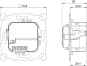 Theben 2/4f Funk-Taster      PB 4 RF KNX 