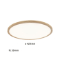 Paulmann Atria Shine Wood IP44 22W 71029 