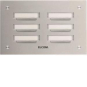 ELCOM Klingelplatte ,V2A    KVM-6/2 ESTA 
